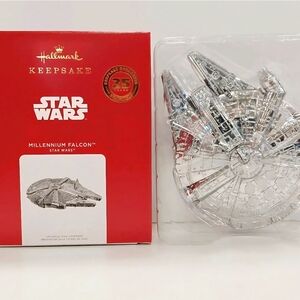 Hallmark Keepsake *2021 Star Wars Millennium Falcon Metal Ornament 25th Anniv.